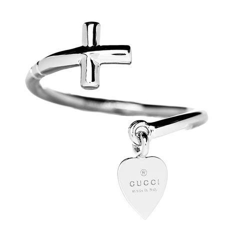 cross and heart ring gucci